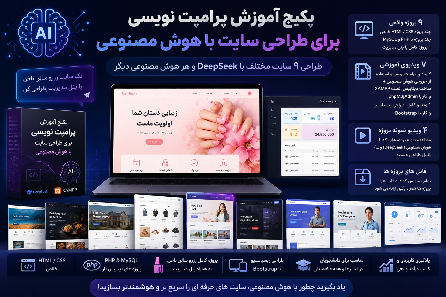 آموزش طراحی سایت با هوش مصنوعی
